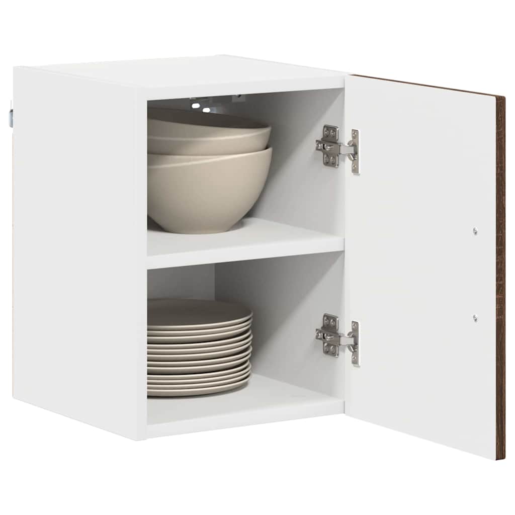 Küchenhängeschrank 2 pcs Braun Eichen-Optik 30 x 31 x 40 cm